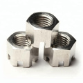 M10 M12 Stainless Steel SS304 Hex Slotted Nut DIN935